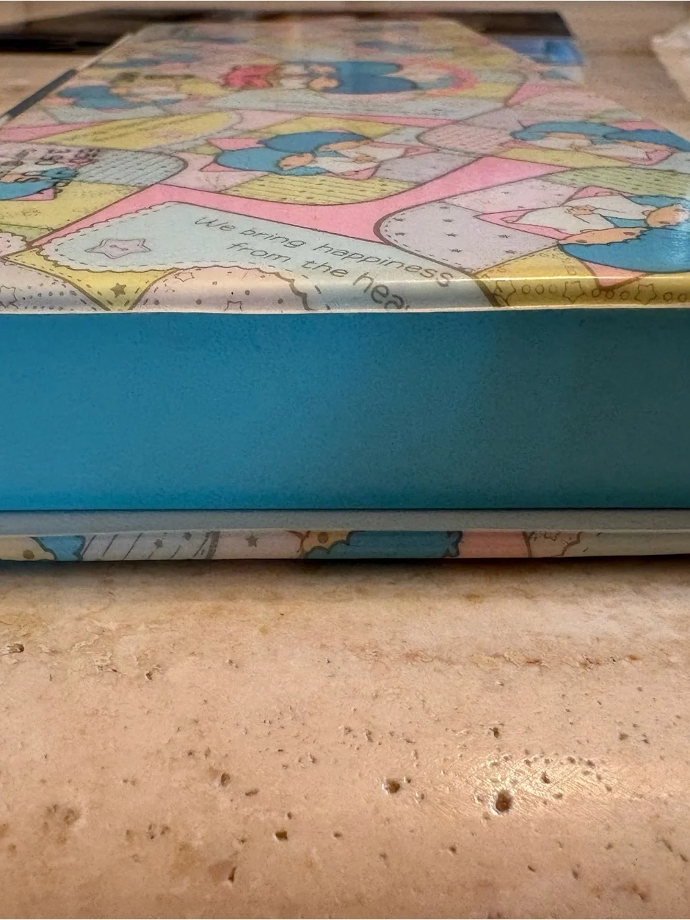 1976 Sanrio Little Twin Stars Blue Pink Pastel Pencil Case